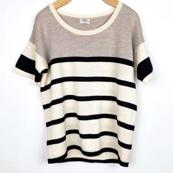 Madewell Sweaters - Madewell Wallace Short Sleeve Striped Sweater
